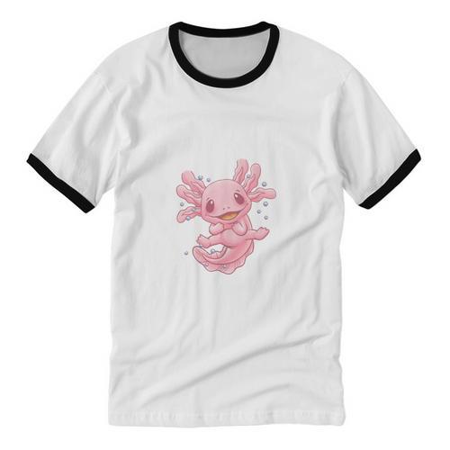 I Tried People I Prefer Axolotl Salamander Introvert Unisex Cotton Ringer T-Shirt - Raresse
