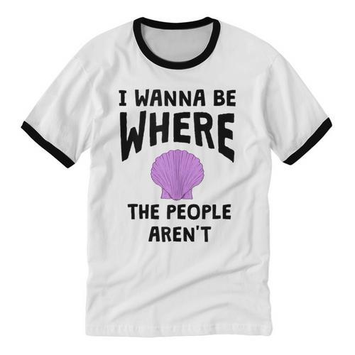 I Wanna Be Where The People Aren't Introvert Unisex Cotton Ringer T-Shirt - Raresse