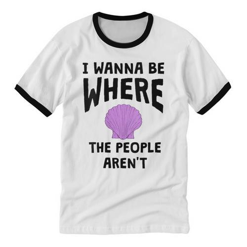 I Wanna Be Where The People Aren't Introvert Unisex Cotton Ringer T-Shirt - Raresse