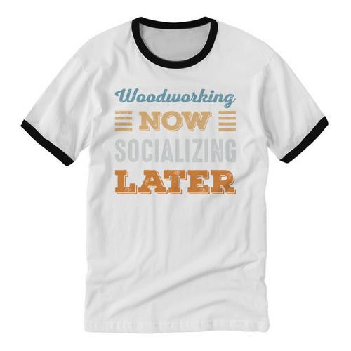Woodworking Now Minimal Socializing Introvert Vintage Unisex Cotton Ringer T-Shirt - Raresse
