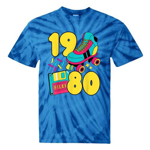 1980 Retro Raised In The 80s Old School Nostalgia Vibes Tie-Dye T-Shirts - Figerry