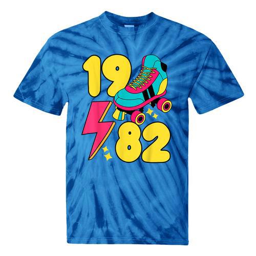 1982 Retro Raised In The 80s Old School Nostalgia Vibes Tie-Dye T-Shirts - Figerry