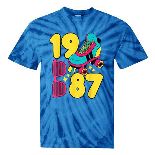 1987 Retro Raised In The 80s Old School Nostalgia Vibes Tie-Dye T-Shirts - Figerry