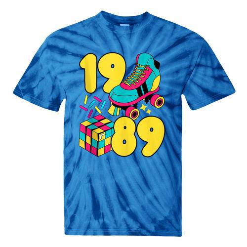 1989 Retro Raised In The 80s Old School Nostalgia Vibes Tie-Dye T-Shirts - Figerry
