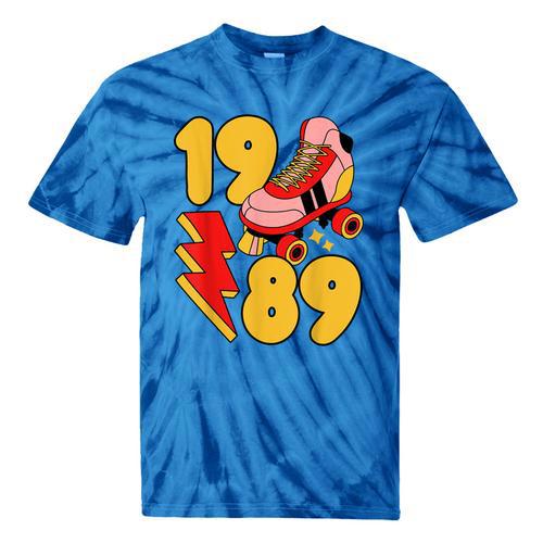 1989 Retro Roller Skate Vintage 80s Nostalgia Collector Tie-Dye T-Shirts - Figerry