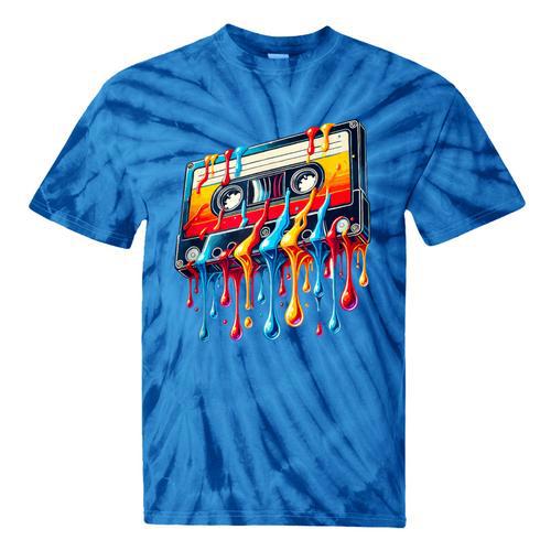 80s 90s Retro Party Costume Nostalgia Cassette Tie-Dye T-Shirts - Figerry