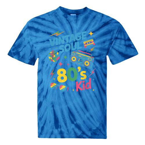 80’s Kid Nostalgia Retro Music Lover Retro 1980s Throwback Tie-Dye T-Shirts - Figerry