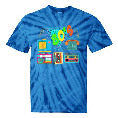 80's Vintage Cassette Tape Nostalgia Mixtape Era 1980s Retro Tie-Dye T-Shirts - Figerry