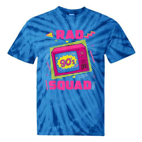 90s Rad Squad Retro Television 90s Aesthetic Nostalgia Tie-Dye T-Shirts - Figerry
