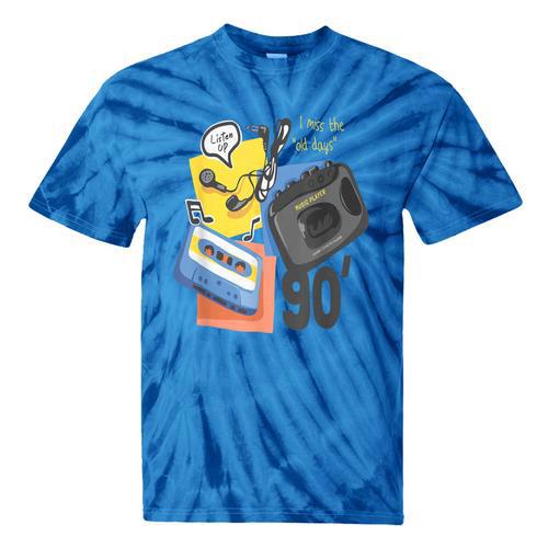 90s Retro Cassette And Walkman Nostalgia Graphic Tee Tie-Dye T-Shirts - Figerry