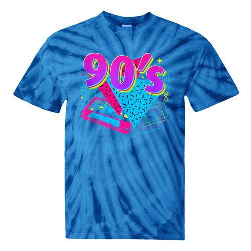 90's Vibe Retro Style Cassette Tape Nostalgia 1990s Party Tie-Dye T-Shirts - Figerry