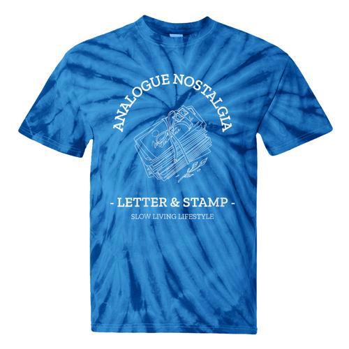Analogue Nostalgia Letter & Stamp Graphic Tie-Dye T-Shirts - Figerry