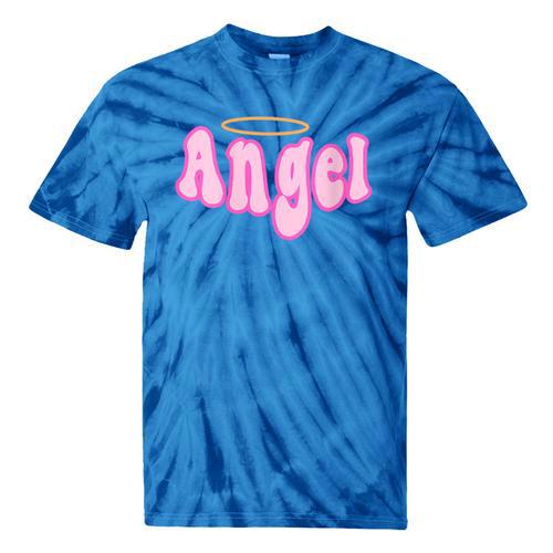 Angel Y2k Aesthetic 2000s Millennial Nostalgia Retro Pink Tie-Dye T-Shirts - Figerry