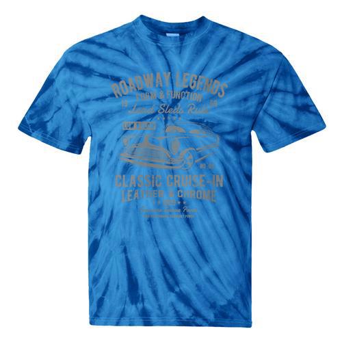 Automotive Nostalgia Classic Car Cruise-In Distressed Tie-Dye T-Shirts - Figerry