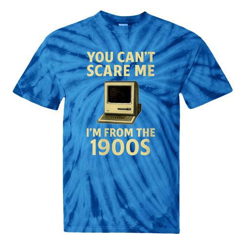 You Can't Scare Me I'm From The 1900s Men Vintage Typewriter Tie-Dye T-Shirts - Figerry