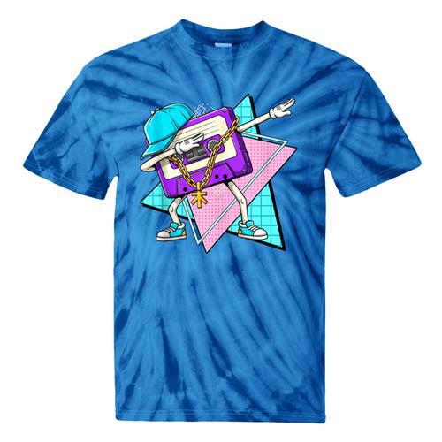 Dabbing Cassette Tape 70s 80s 80s Outfit Nostalgia Tie-Dye T-Shirts - Figerry
