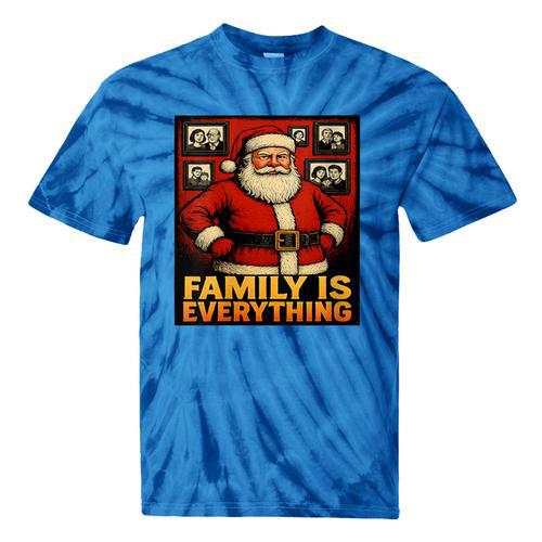 Family Christmas Retro Santa Holiday Nostalgia Vibes Tie-Dye T-Shirts - Figerry