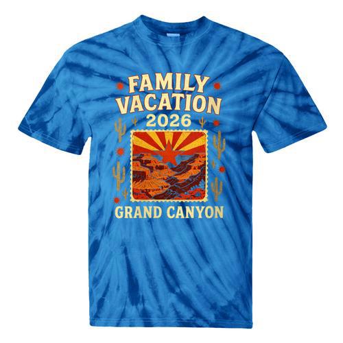 Family Vacation Grand Canyon 2026 Nostalgia Tie-Dye T-Shirts - Figerry