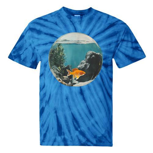 Fish Bowl Frutiger Aero Y2K Retro Vibes Tie-Dye T-Shirts - Figerry