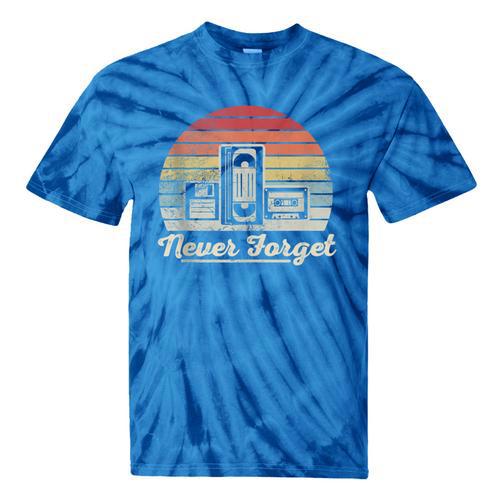 Never Forget Retro Nostalgia Vintage Cassette Tie-Dye T-Shirts - Figerry