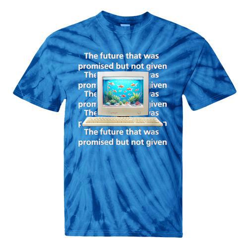 Frutiger Aero Aesthetic Tech The Future That Was Promised Tie-Dye T-Shirts - Figerry