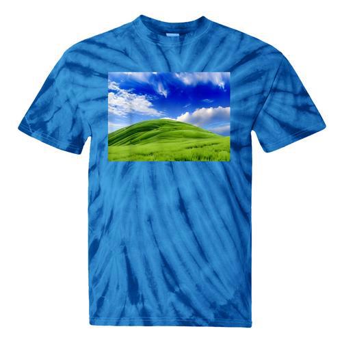 Frutiger Aero Meadow Aesthetic Y2k 2000s Ironic Nostalgic Tie-Dye T-Shirts - Figerry