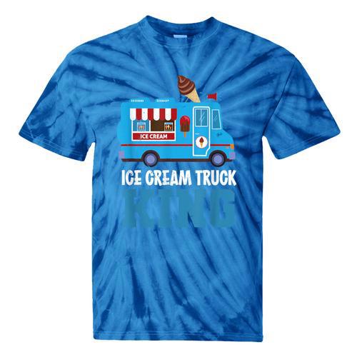 Ice Cream Truck King Nostalgia Summer Ice Cream Truck Driver Tie-Dye T-Shirts - Figerry