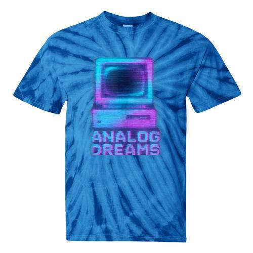 Lofi Reverie Analog Dreams Pixel 90s Desktop VHS Nostalgia Tie-Dye T-Shirts - Figerry
