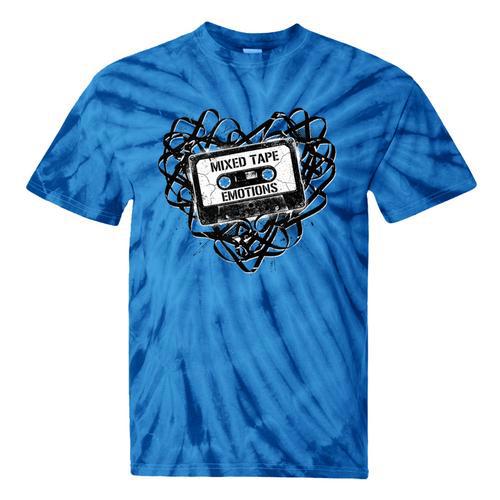 Mixed Tape Emotions Music Lover Nostalgia Quote Tie-Dye T-Shirts - Figerry