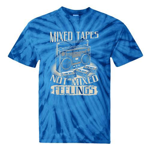 Mixed Tapes Not Feelings Nostalgia Retro Cassette Tape Tie-Dye T-Shirts - Figerry