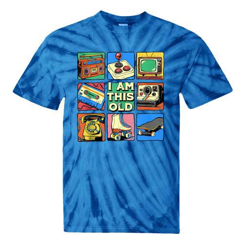 I Am This Old Retro Vintage Nostalgia 80s 90s Cassette Tape Tie-Dye T-Shirts - Figerry