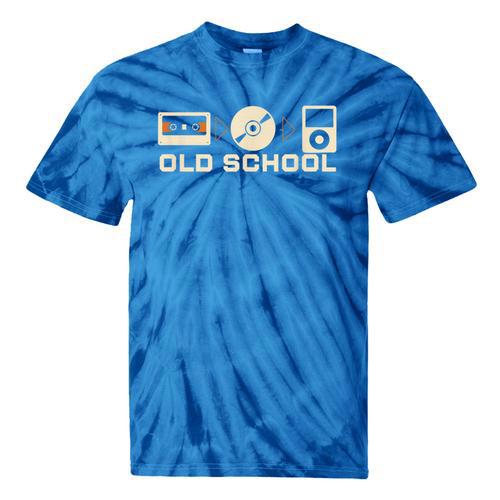 Old School Music Evolution Tape CD Retro Nostalgia Tie-Dye T-Shirts - Figerry