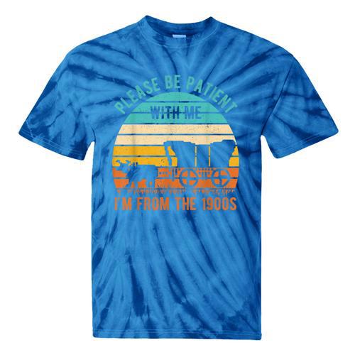 PLEASE BE PATIENT I'M FROM THE 1900s Vintage 1900s 90s Tie-Dye T-Shirts - Figerry