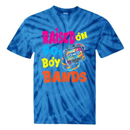 Raised On 90s Boy Bands Nostalgia Love Women Men Tie-Dye T-Shirts - Figerry