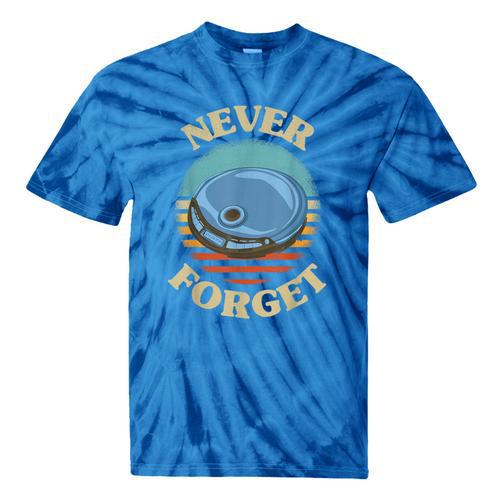 Retro CD Player Never Forget Nostalgia Vintage Tie-Dye T-Shirts - Figerry