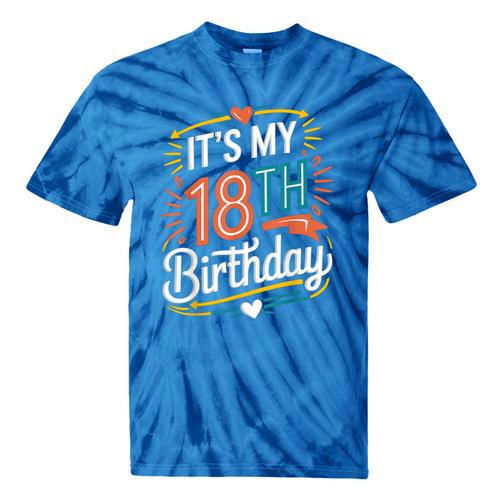 Retro It's My 18th Birthday Boho Nostalgia Women Kids Tie-Dye T-Shirts - Figerry