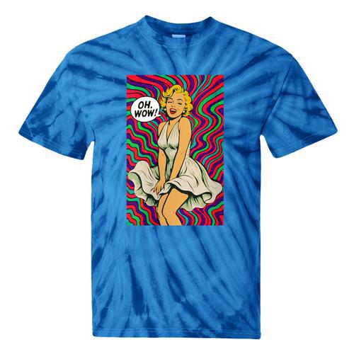 Retro Pop Art Vintage Style Blonde Psychedelic 50s Nostalgia Tie-Dye T-Shirts - Figerry