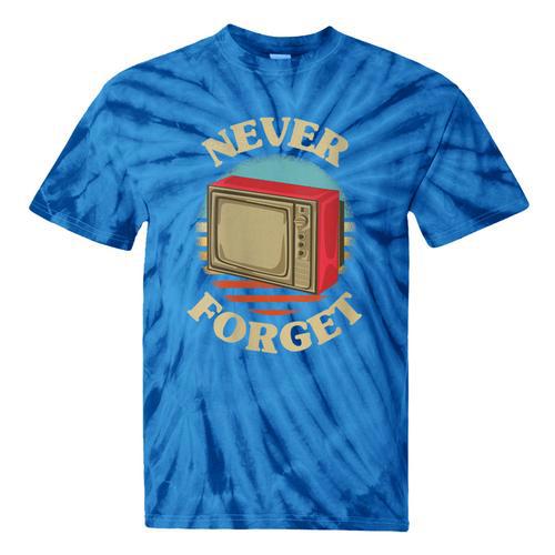 Retro TV Never Forget Nostalgia Vintage Tie-Dye T-Shirts - Figerry