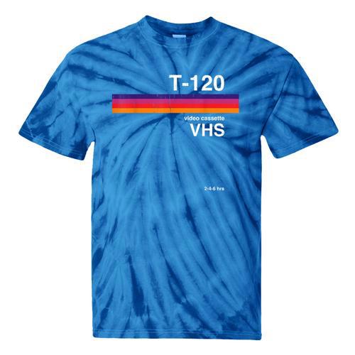 Retro VHS Tape Graphics 80s 90s Nostalgia Costume Tie-Dye T-Shirts - Figerry