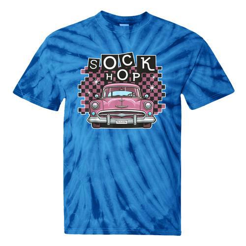 Sock Hop 50s Classic Car Nostalgia 1950s Greaser Tie-Dye T-Shirts - Figerry
