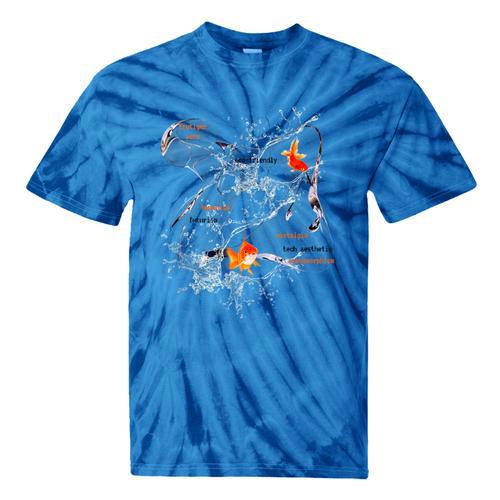 Splash Water Frutiger Aero Y2K Style Clownfish Tie-Dye T-Shirts - Figerry