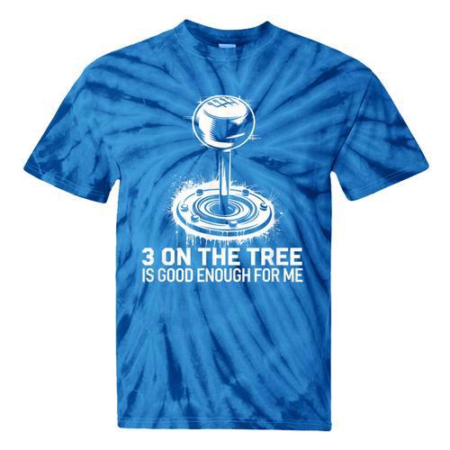 Stick Shift Nostalgia Column Shift Line Tie-Dye T-Shirts - Figerry