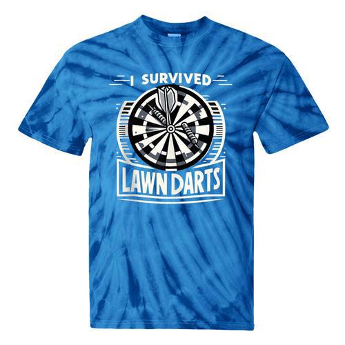 I Survived Lawn Darts Classic Yard Nostalgia Game Fun Tie-Dye T-Shirts - Figerry