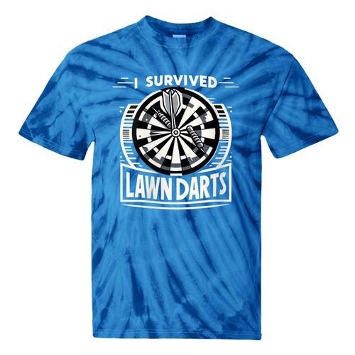 I Survived Lawn Darts Classic Yard Nostalgia Game Fun Tie-Dye T-Shirts - Figerry