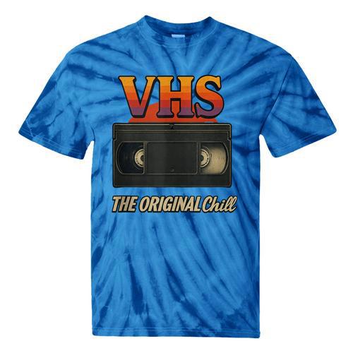 VHS Tape Nostalgia Old School Technology Humor Tie-Dye T-Shirts - Figerry