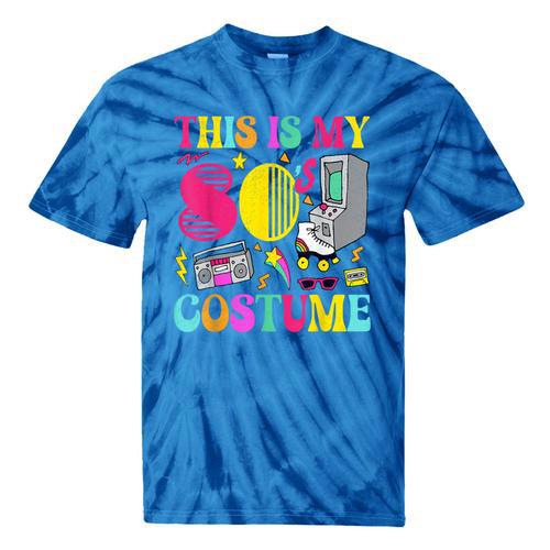 Vintage 80s Vibes Costume Nostalgia 1980s Fashion Cassette Tie-Dye T-Shirts - Figerry