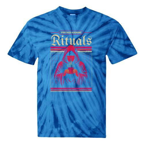 Vintage Gaming Rituals Retro Gamer Nostalgia Vintage Games Tie-Dye T-Shirts - Figerry