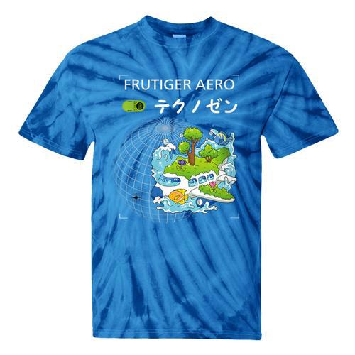 Women's Frutiger Aero Y2K Fashion Trends Statement Piece Tech Orbite Tie-Dye T-Shirts - Figerry