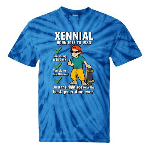 Xennial Born 1977 To 1983 Nostalgia Tie-Dye T-Shirts - Figerry