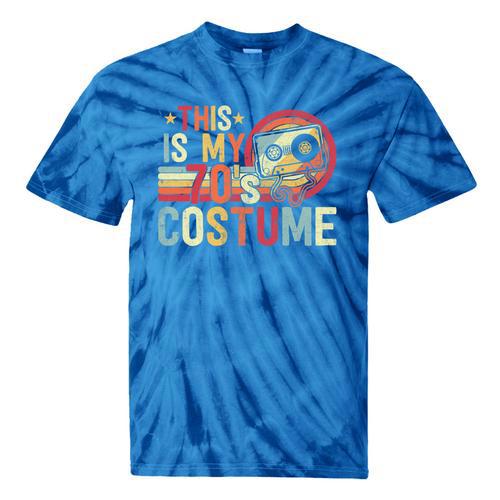 This Is My 70's Costume Retro Style Nostalgia 1970s Vintage Premium Tri-Blend Tie-Dye T-Shirts - Figerry
